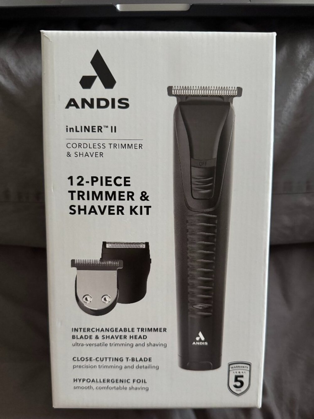 Andis inLINER II Cordless Trimmer & Shaver 12-Piece Kit